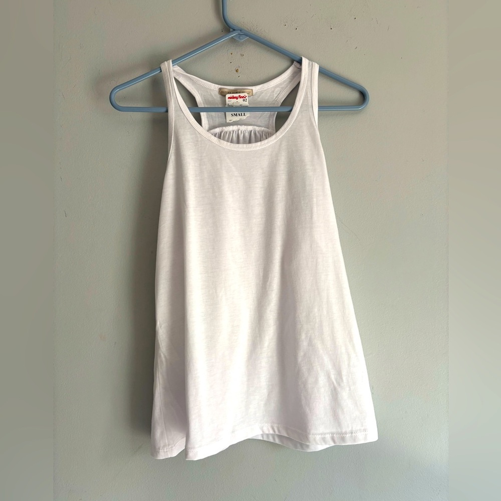 Active Basic White Racerback Tank Top Women’s Small Sleeveless Soft Casual